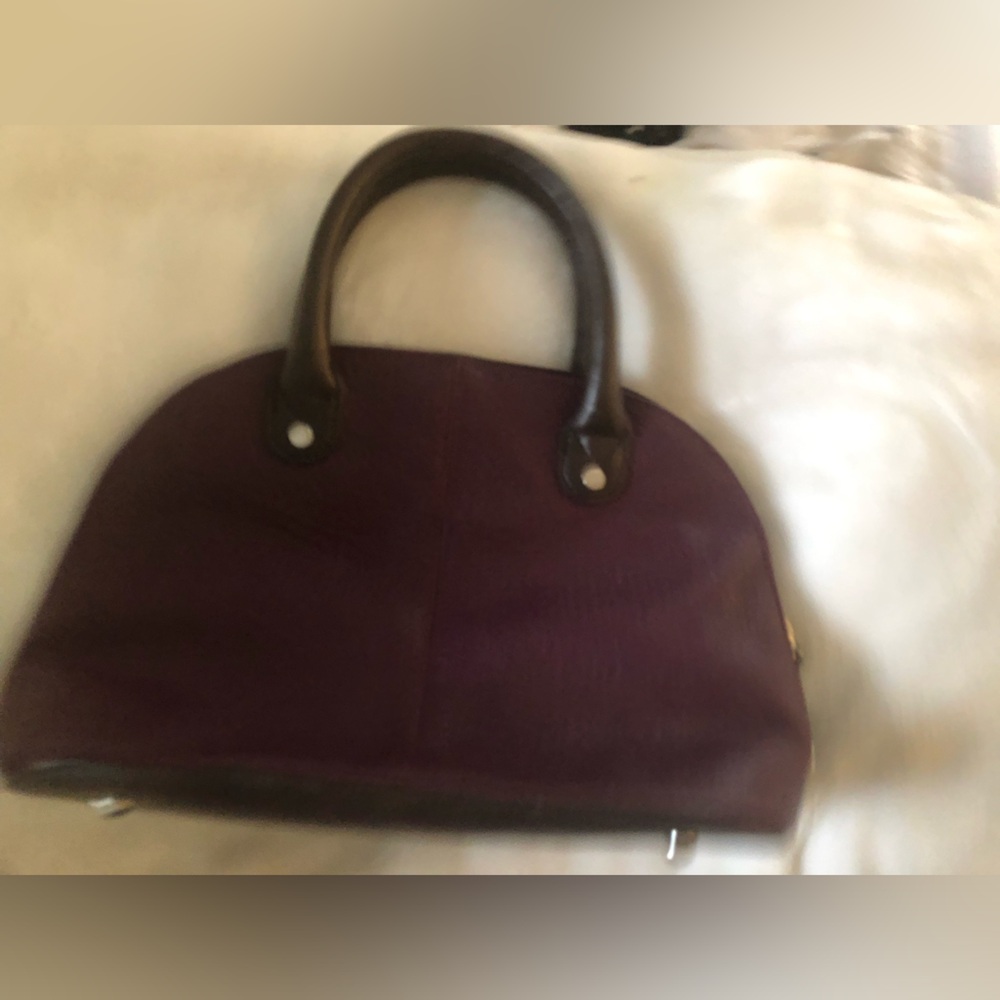 Turrichello Classic Purple Women's small pebble leather Tote Bag